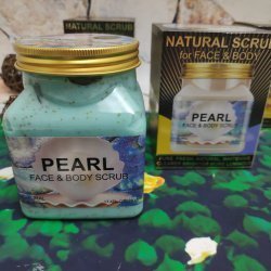 Натуральный скраб для тела и лица из коллекции Wokali, 500 ml  Pearl face and body scrub с экстракто