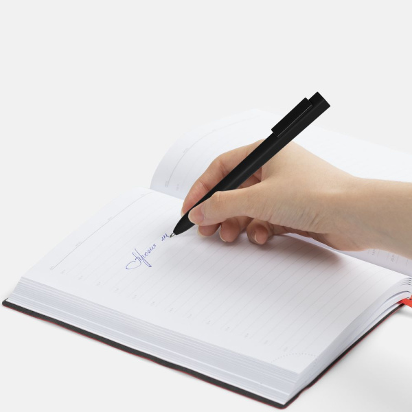 Ручка шариковая Swiper SQ Soft Touch, черная, 14,5x1,1 см