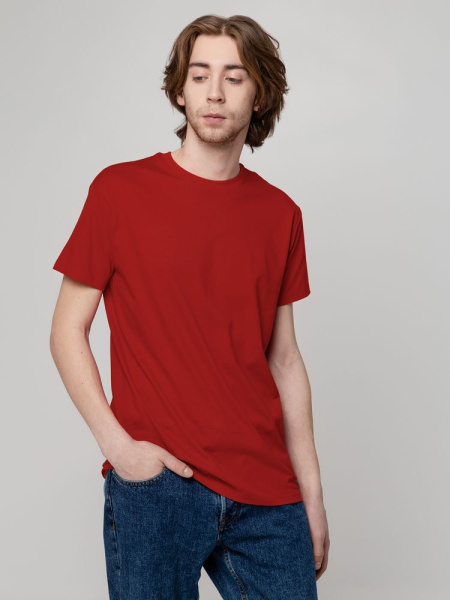 Футболка унисекс T-Bolka 160, темно-красная, S–4XL