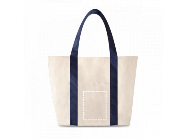 Сумка из 100% хлопка канва «VILLE», Цвет синий