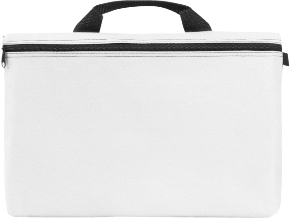 Сумка для конференций «Lando», Цвет белый/черный