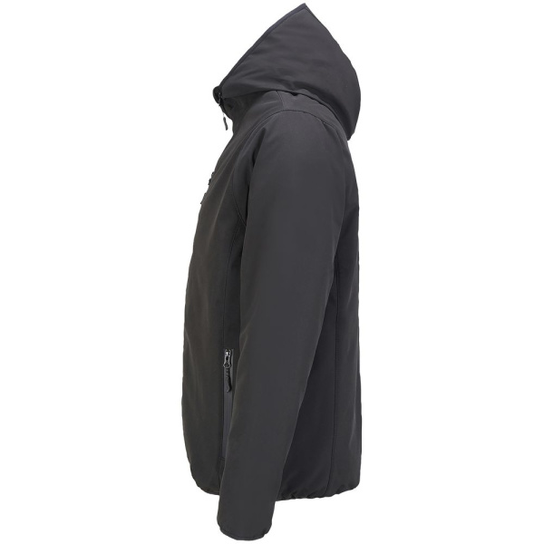 Куртка софтшелл с капюшоном мужская Falcon Men, черная, S–4XL