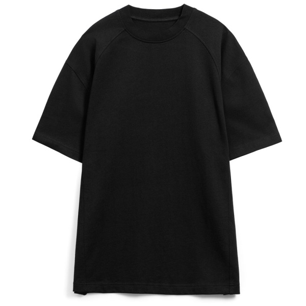 Футболка оверсайз унисекс Sideline, черная, XS–XXL