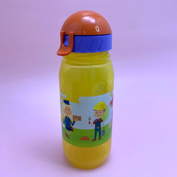 Детская бутылка для воды KIDS BOTTLE с трубочкой, 400 мл