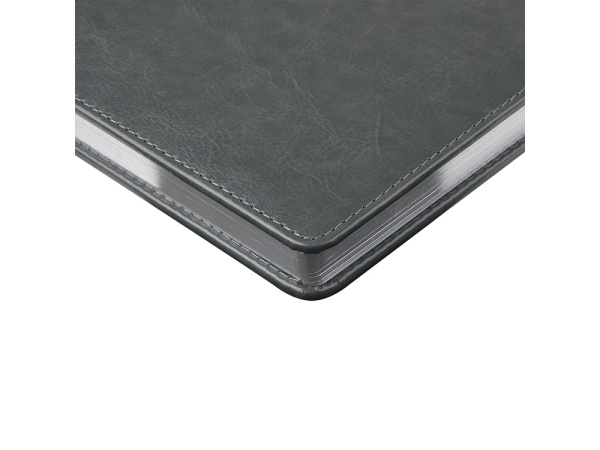 Ежедневник недатированный А5 «Sidney Nebraska» с серебряным срезом, Размер A5, Цвет серый