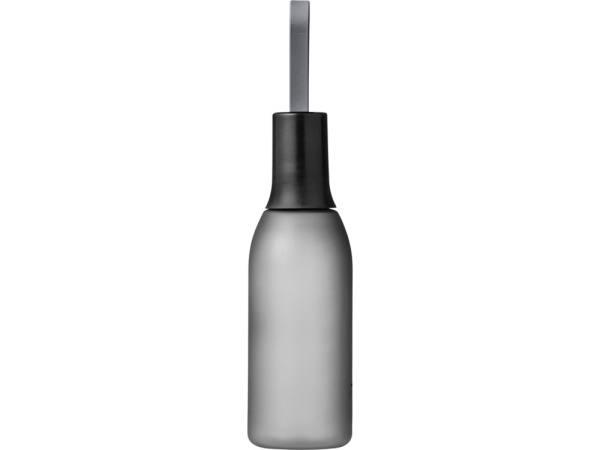 Бутылка «Flow», Цвет черный прозрачный/черный