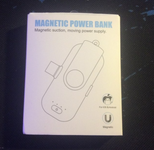 Магнитный портативный внешний аккумулятор (моментальная мини зарядка) Mini Magnetic Power Bank 1000m