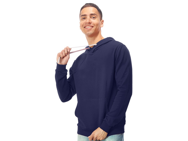 Толстовка "Stream" с капюшоном, унисекс, Размер 3XL, Цвет синий нэйви