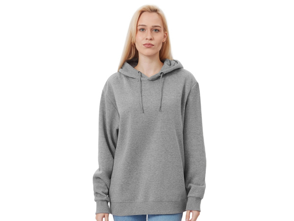 Толстовка с капюшоном оверсайз «Lisbon» унисекс, Размер XL, Цвет серый меланж