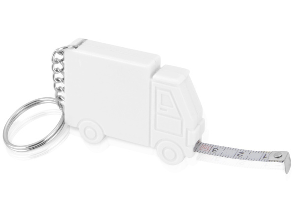 Брелок-рулетка «Грузовик»,1м, Размер 1м, Цвет белый/серебристый