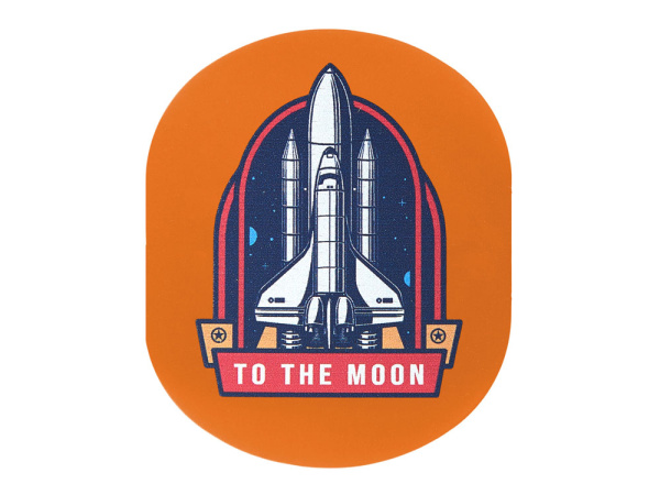 Патч «Овал», soft-touch, Цвет оранжевый