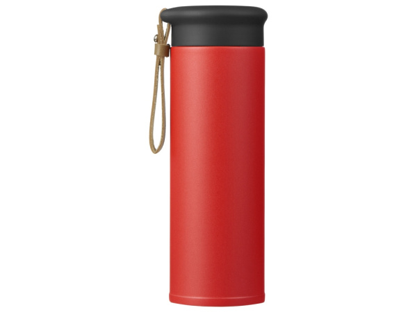 Вакуумный термос «Engage»,тубус, 450 мл, Цвет красный, коричневый