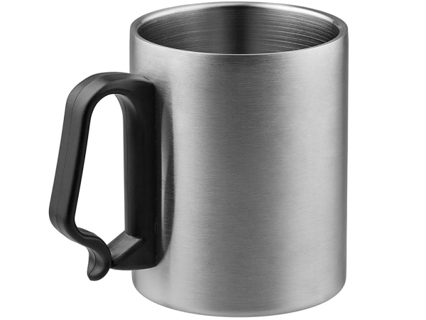 Стальная кружка с двойными стенками «Climber Max», 450 мл, Цвет черный