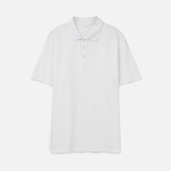 Рубашка поло унисекс Tervise, белая, S–3XL