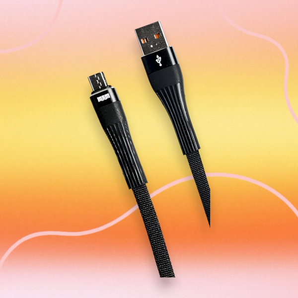 Кабель USB MRM MR30m USB-Micro, длина 1000мм, ток 3.1А, черный / Прочность и высокая скорость передачи данных