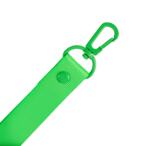 Застежка-карабин Snap Hook, M, зеленый неон, 2,5х4 см