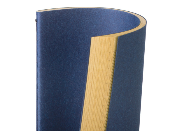 Блокнот A5 «Monet» из моющегося крафта, Цвет темно-синий