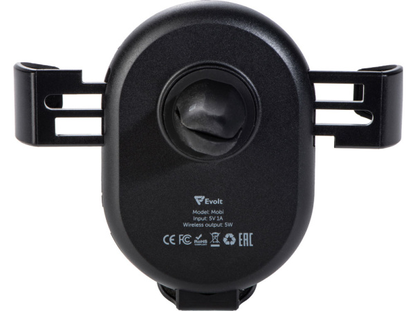 Автомобильное беспроводное зарядное устройство «Mobi», Цвет черный