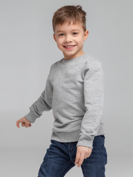 Свитшот детский Toima Kids 2.0, серый меланж, 6–14 лет