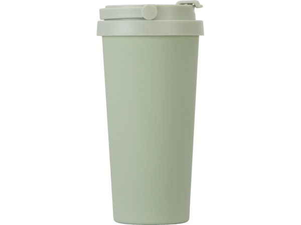Вакуумная термокружка «Grant», soft-touch, тубус, Цвет зеленый оливковый