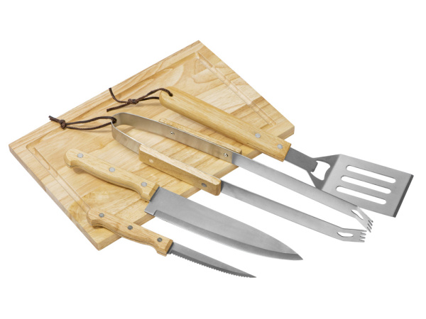 Набор для барбекю «Terra», Цвет коричневый, серебристый, черный