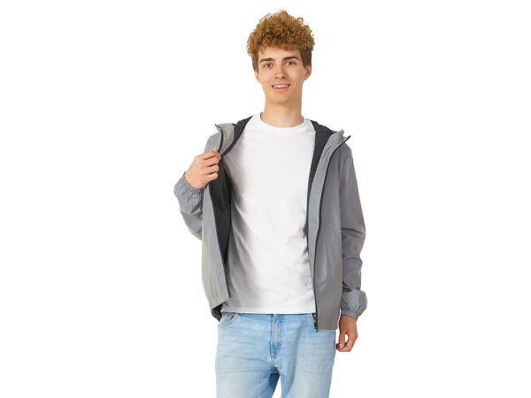 Ветровка светоотражающая «Reflector», Размер XL, Цвет серый светоотражающий