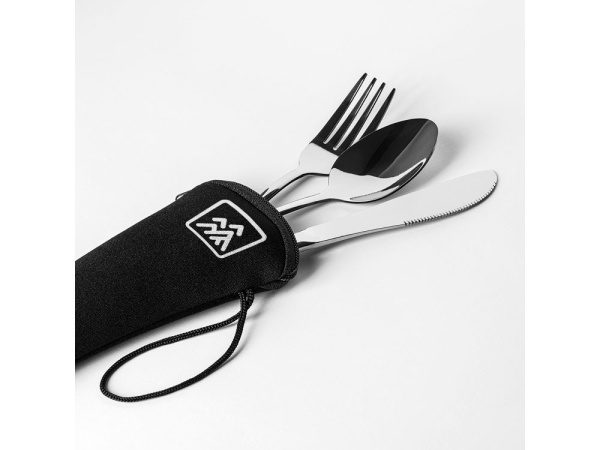 Набор столовых приборов BELVER, Цвет серебристый, черный