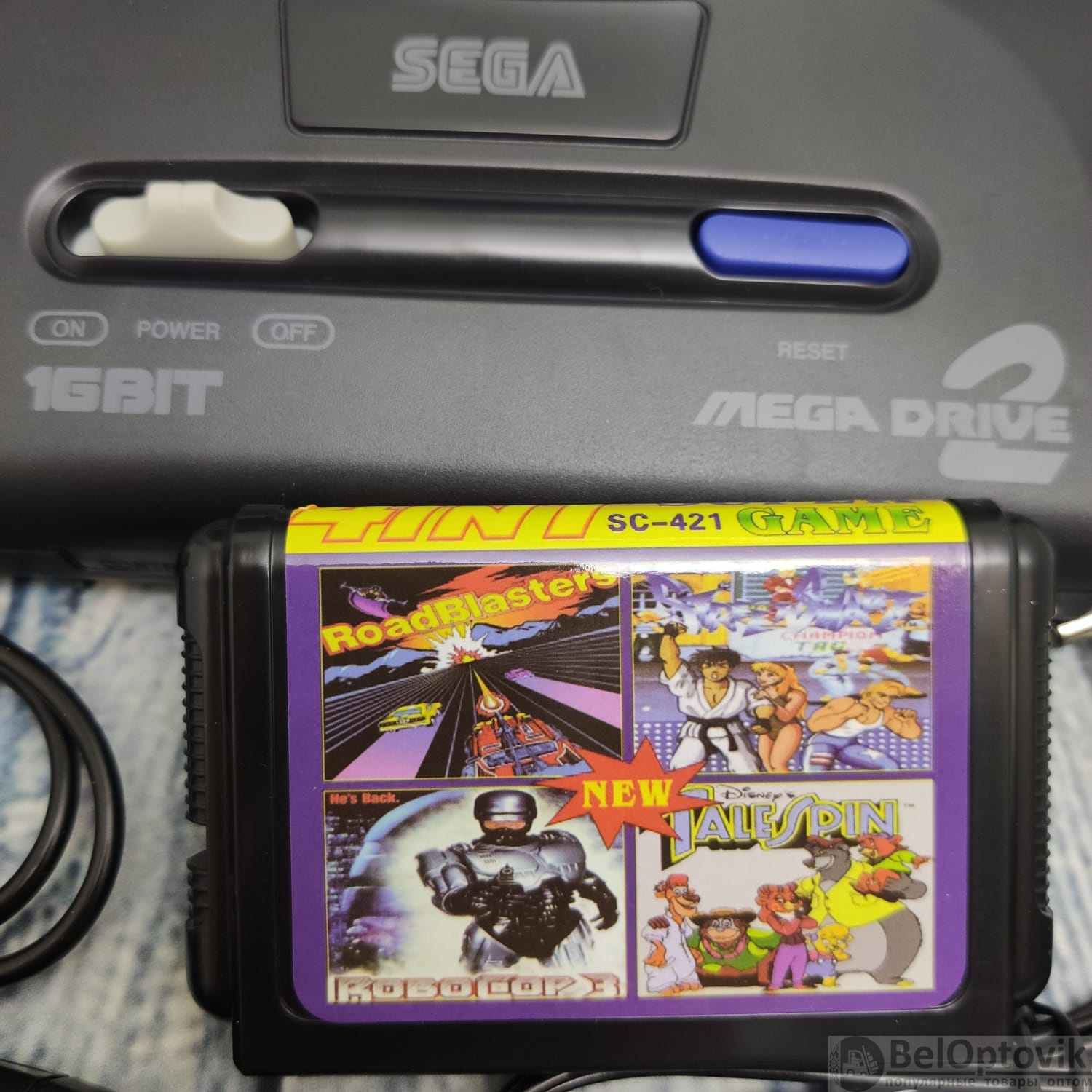 Картридж для приставок Sega Mega Drive 2 1-4 сборник 4 в 1 2 SC-422 (арт:  ig-7038) от 1 ₽ рублей оптом в Москве