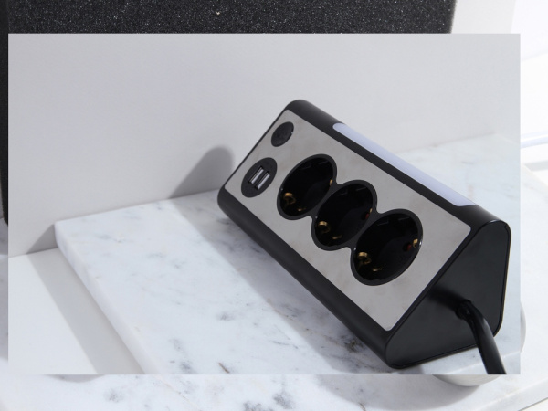 Сетевой фильтр «NEO TRINITY», Цвет черный