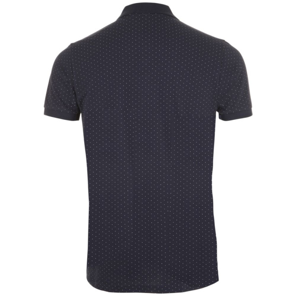 Рубашка поло мужская Brandy Men, темно-синяя с белым, S–XXL