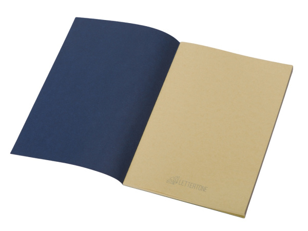 Блокнот A5 «Monet» из моющегося крафта, Цвет темно-синий