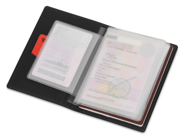 Обложка для автодокументов «Favor», Цвет черный