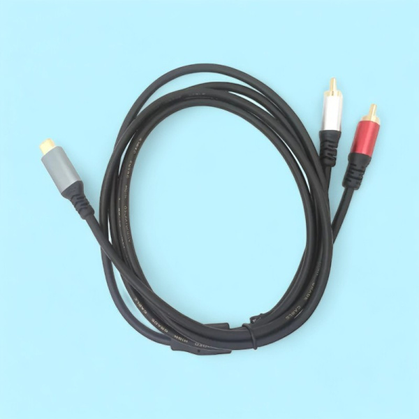 Кабель Аудио Premium H263 Type-C на 2RCA / Универсальный и качественный