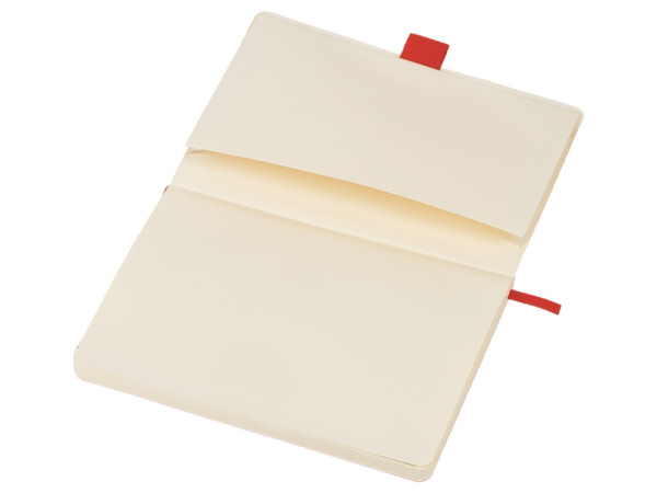 Блокнот А5 в гибкой обложке «Vision 2.0» soft-touch, Размер А5, Цвет красный