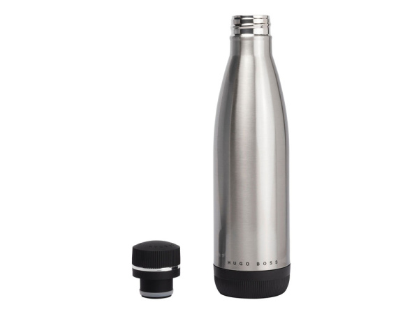 Термобутылка с вакуумной изоляцией «Gear Matrix», Цвет серебристый