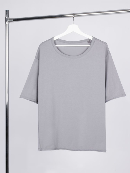 Футболка оверсайз унисекс Vozduh, светло-серая, XS–XXL