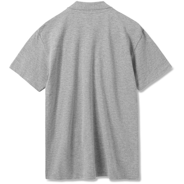 Рубашка поло мужская Summer 170, серый меланж, XS–XXL