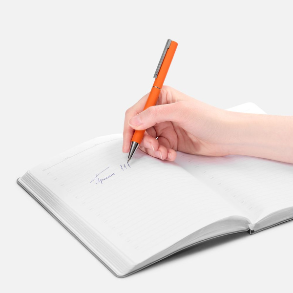 Ручка шариковая Blade Soft Touch, оранжевая, 14х0,9 см
