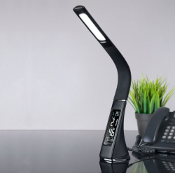 Настольная кожаная Бизнес Лампа с LCD-дисплеем Business Desk lamp Led