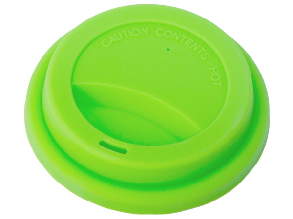 Стакан из бамбукового волокна «Café», Цвет серо-коричневый/зеленое яблоко