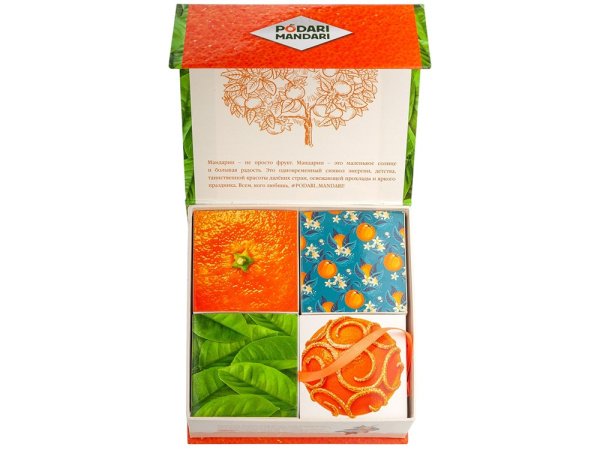 Подарочный набор с чаем и сладостями «ПодариМандари», Цвет мультиколор
