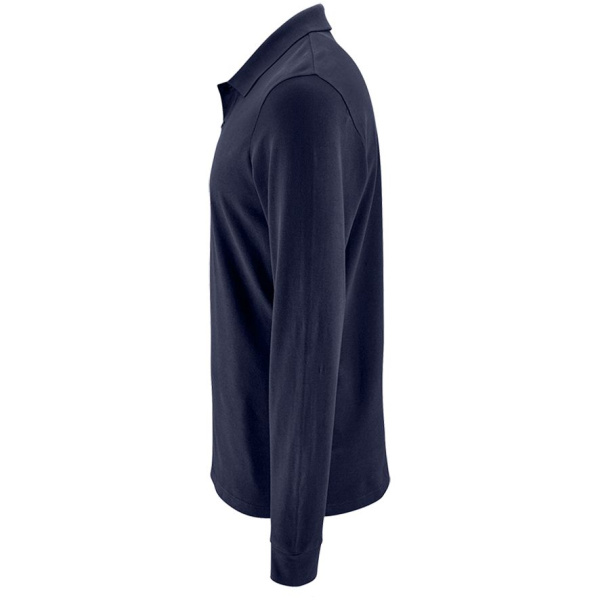 Рубашка поло мужская с длинным рукавом Perfect LSL Men, темно-синяя, S–3XL