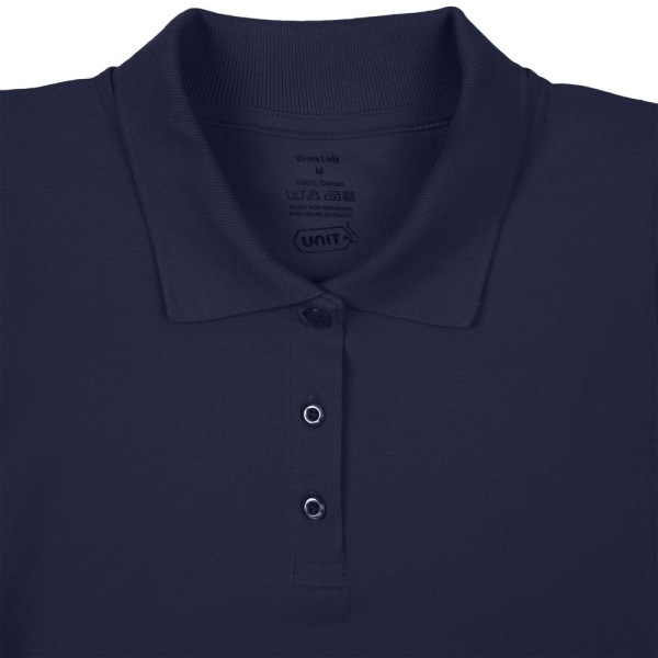 Рубашка поло женская Virma Lady, темно-синяя, S–XXL