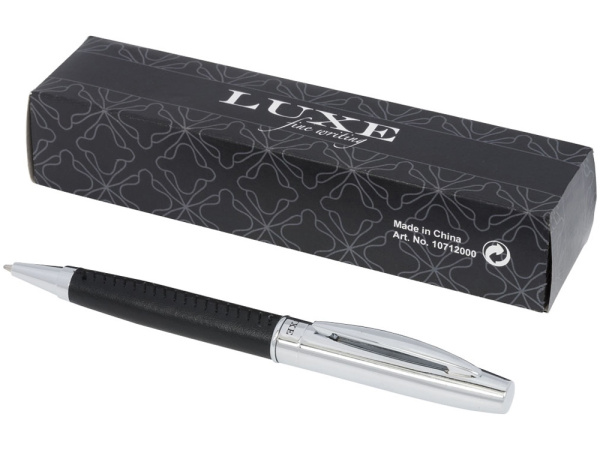 Подарочный набор с шариковой ручкой «Scherzo», Цвет серебристый/черный