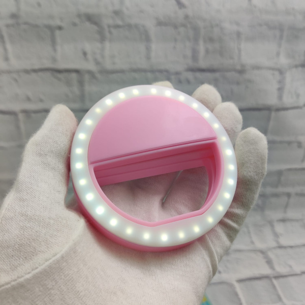 Кольцо для селфи (лампа подсветка) Selfie Ring Light RK-12, USB, 3 свет.режима