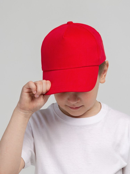 Бейсболка детская Standard Kids, красная, 52-54