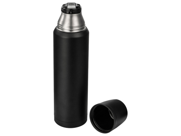 Вакуумный термос с медной изоляцией «Stern», крафтовый тубус, 1000 мл, Цвет черный