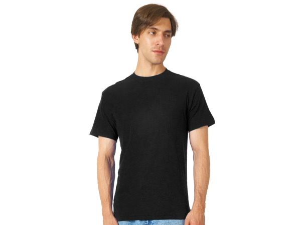 Футболка из текстурного джерси «Portofino», унисекс, Размер XS, Цвет черный