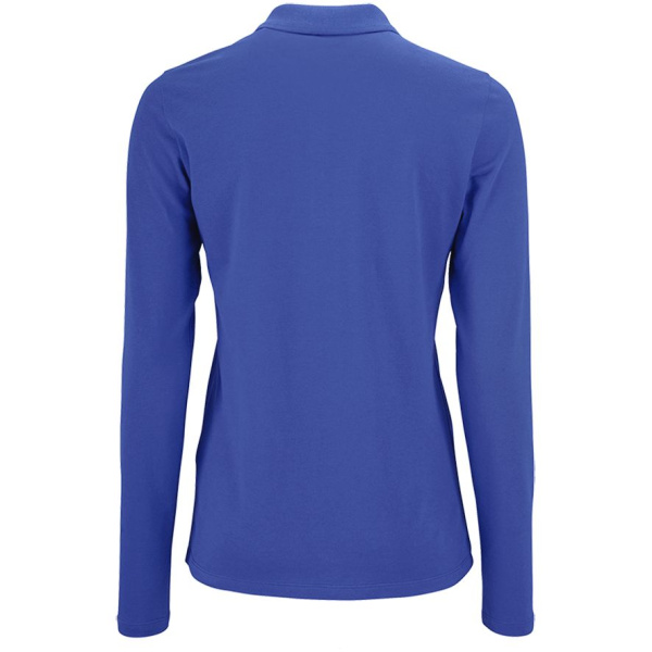 Рубашка поло женская с длинным рукавом Perfect LSL Women, ярко-синяя, S–XXL