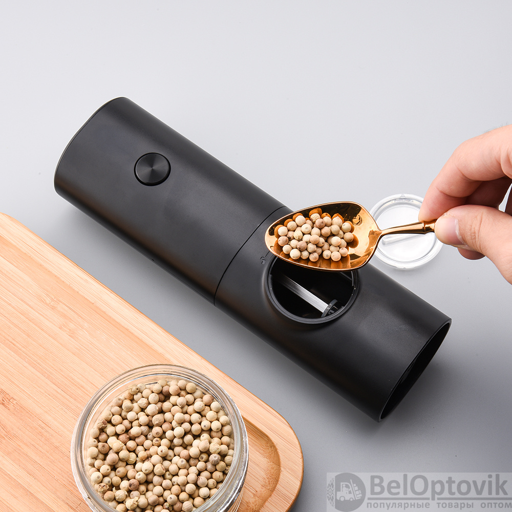 Мельница для специй Квиана с керамическими жерновами, черный